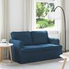 vidaXL Sofa 120cm Blau Metall