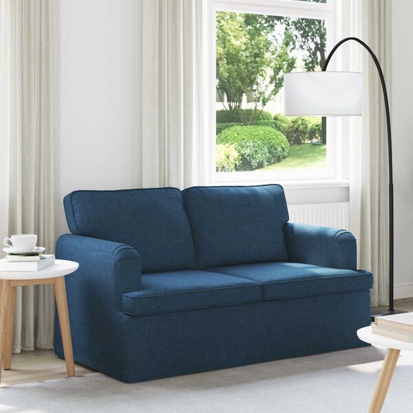 vidaXL Sofa 120cm Blau Metall
