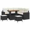vidaXL Gartensofa-set 8 stk. Schwarz Poly-Rattan