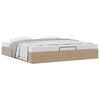vidaXL Ottoman-Bett ohne Matratze Cappucino 180x200cm Kunstleder