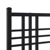 vidaXL Ersatz-Kopfteil Metall Schwarz 75 cm