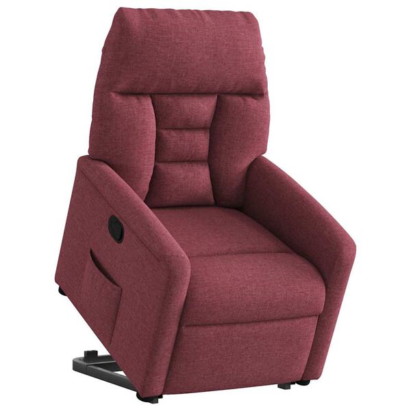 vidaXL Relaxsessel mit Aufstehhilfe Weinrot Stoff