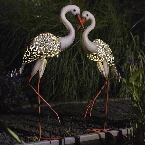 Luxform Solar LED Deko-Gartenleuchte Stork Mehrfarbig 30112