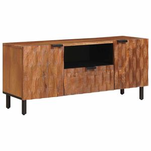 vidaXL TV-Schr&auml;nk mit T&uuml;r Akazienbraune Oberfl&auml;che 105 x 33 x 46 cm