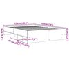 vidaXL Bettgestell ohne Matratze Braun Eiche 120x190 cm Holzwerkstoff