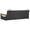 vidaXL H&auml;ngebank Schwarz 109x62x40 cm Poly Rattan
