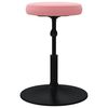 vidaXL Massagehocker Samt Rosa