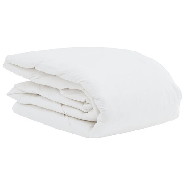 vidaXL Sommerdecke mit Kissen 2 pcs Wei&szlig; Daunenfeder