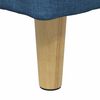 vidaXL Aufbewahrungsottomane mit Kissen Blau 80 x 80 x 45 cm Stoff
