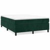 vidaXL Boxspringbettgestell Dunkelgr&uuml;n 140x200 cm Samt
