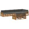 vidaXL Outdoor-Sofagarnitur 8 stk. Natur und Anthrazit