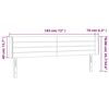 vidaXL LED Kopfteil Blau 183x16x78/88 cm Stoff