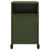 vidaXL Nachttisch Olivgrün 36x39x59 cm Stahl