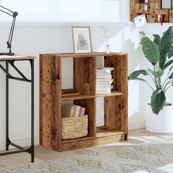 vidaXL Bücherregal Altholz-Optik 68,5x32x75 cm Holzwerkstoff