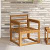 vidaXL Outdoor-Sofa Massivholz Akazie Natur