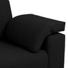 vidaXL Sofa 2 pcs Schwarz 219 x 80 x 82 cm Stoff