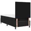 vidaXL Boxspringbett mit Matratze Schwarz 80 x 200 cm Stoff