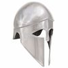 vidaXL Griechischer Krieger-Helm Antik Replik f&uuml;r LARP Silbern Stahl