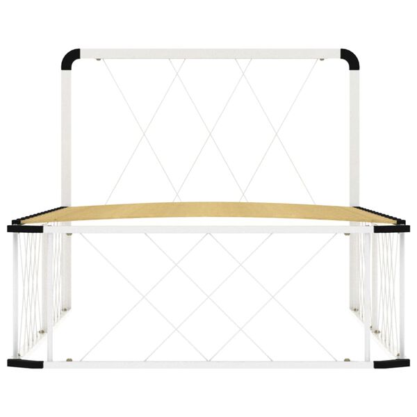 vidaXL Bettgestell Wei&szlig; Metall 100&times;200 cm