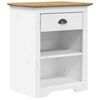 vidaXL Nachttisch BODO Braun 53x38,5x67 cm Massivholz Kiefer