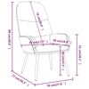 vidaXL Relaxsessel mit Hocker Braun Stoff