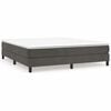 vidaXL Boxspringbettgestell Dunkelgrau 180x200 cm Samt