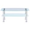 vidaXL Couchtisch Wei&szlig; 100&times;60&times;42 cm Hartglas