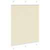 vidaXL Plissee Creme 105x100 cm Stoffbreite 104,4 cm Polyester