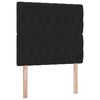 vidaXL Bett mit Stauraum und LED mit Matratze Schwarz 90 x 200 cm Samt