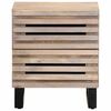 vidaXL Nachttische 2 Stk. 40x34x46 cm Gebleichtes Massivholz Mango