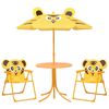 vidaXL 3-tlg. Garten-Bistro-Set f&uuml;r Kinder mit Sonnenschirm Gelb