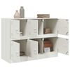 vidaXL Sideboard Wei&szlig; 99x39x73 cm Stahl