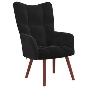 vidaXL Relaxsessel Schwarz Samt