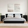 vidaXL Nachttische 2 Stk. Schwarz 40x35x62,5 cm Holzwerkstoff