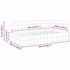 vidaXL Eckbettgestell mit Kopfteil Creme 100 cm x 200 cm Samt
