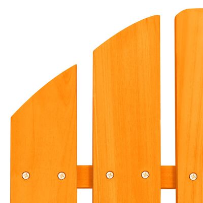 vidaXL Adirondack-Gartenstuhl mit Fußstütze Massivholz Tanne Orange