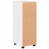 vidaXL Badezimmerschrank mit Schubladen Hochglanz Wei&szlig; 30 x 35 x 80 cm