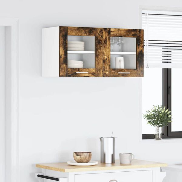 vidaXL H&auml;ngeschrank Ger&auml;ucherte Eiche 40 x 31 x 40 cm Holzwerkstoff