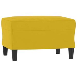 vidaXL Fu&szlig;hocker Gelb 60x50x41 cm Samt