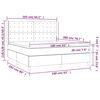 vidaXL Boxspringbett mit Matratze Blau 160x200 cm Stoff