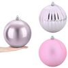 vidaXL Weihnachtskugel-Set XXL 3 stk. Rosa &Oslash; 25 cm Kunststoff