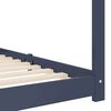 vidaXL Kinder-Bettgestell Grau Massivholz Kiefer 70 x 140 cm
