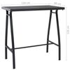 vidaXL 5-tlg. Gartenbar-Set Schwarz und Grau