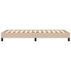 vidaXL Bettgestell Cappuccino-Braun 80x200 cm Kunstleder