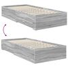 vidaXL Bettrahmen Graues Sonoma 100 x 200 cm Holzwerkstoff