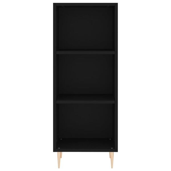 vidaXL Sideboard Schwarz 34,5x32,5x90 cm Holzwerkstoff