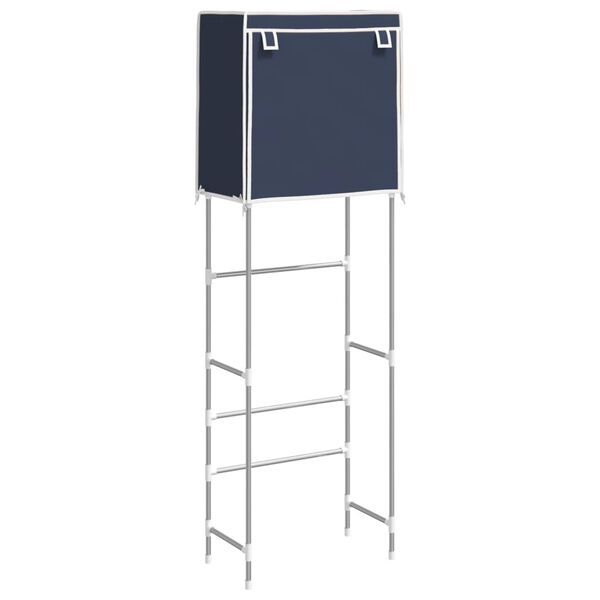 vidaXL Toilettenregal 2 Ablagen Blau 56x30x170 cm Eisen