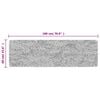 vidaXL K&uuml;chenteppich Mehrfarbig 60x180 cm Waschbar