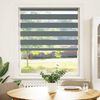 vidaXL Doppelrollo Dunkelgrau 105x100 cm Stoffbreite 100,9 cm Polyester