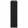 vidaXL Highboard 2 pcs Schwarz Eichen-Optik 68 x 37 x 142 cm